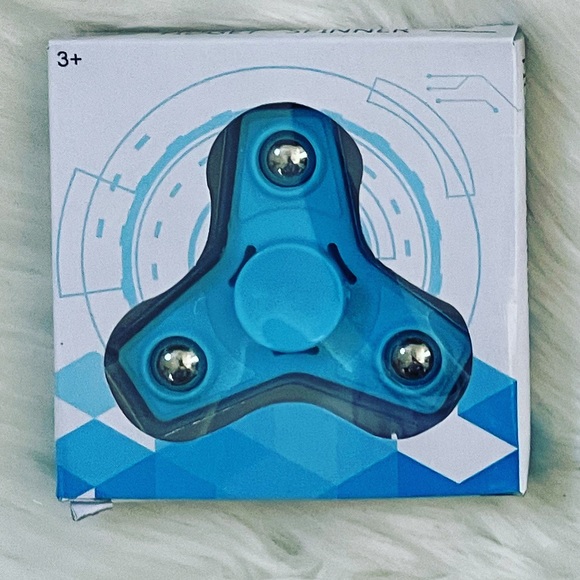 1 Blue Hand Spinner Fidget - Picture 3 of 4